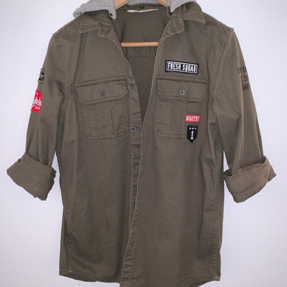 H&M hooded shirt